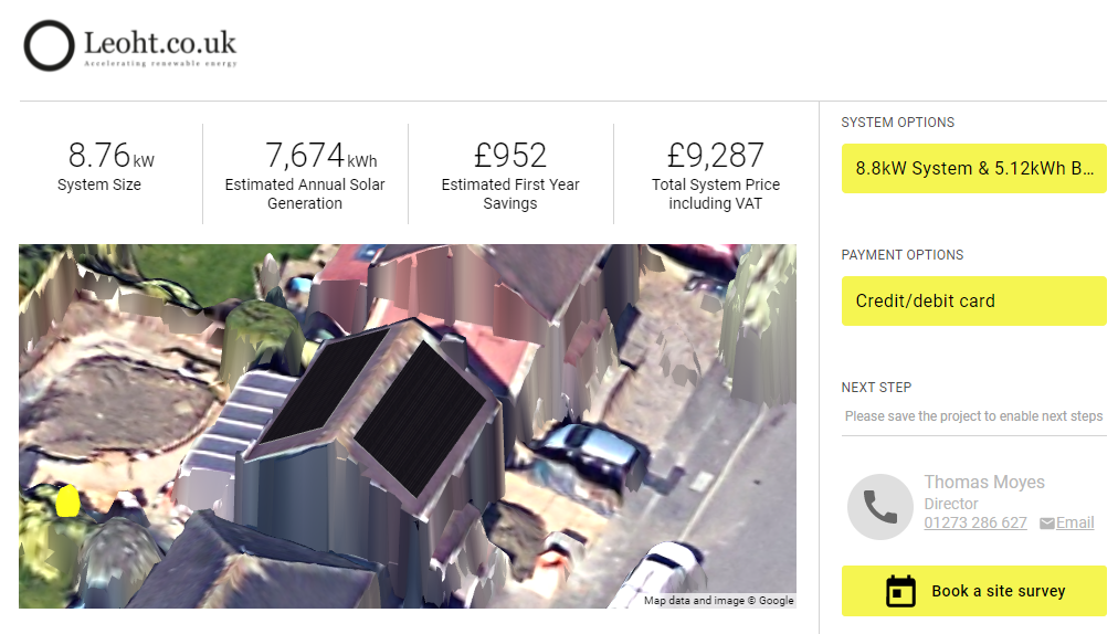  domestic solar panels cost uk