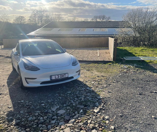 Solar panel installation with Leoht Tesla