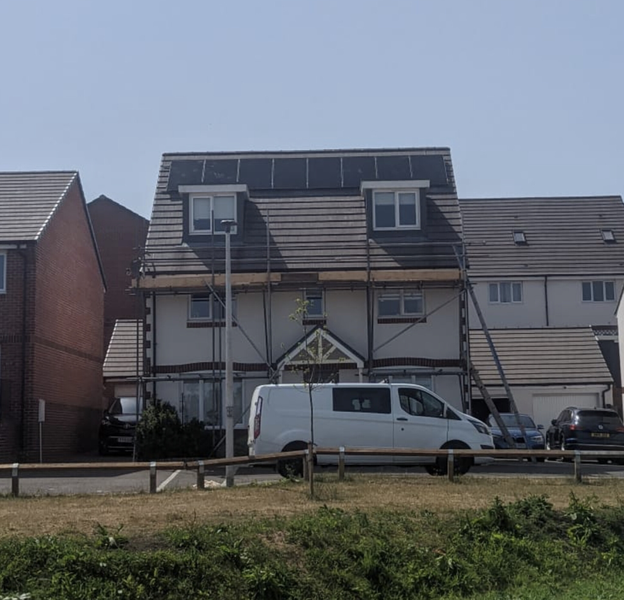 House solar panel install